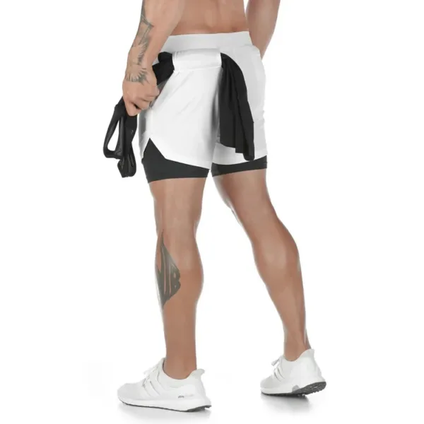 Herren 2-in-1 Camo Laufshorts – Leichte